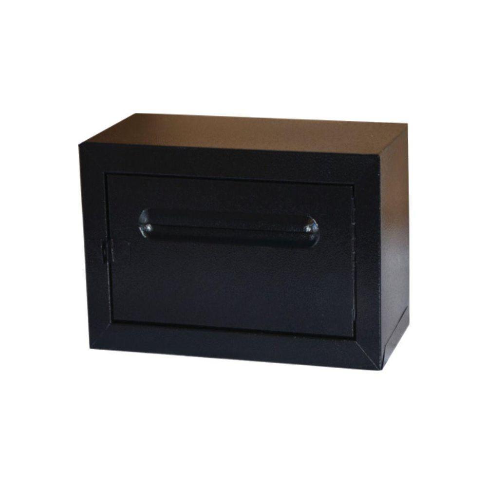 Caixa De Correio Cartas Condomínio Frontal Preta 15x30x18cm - 1