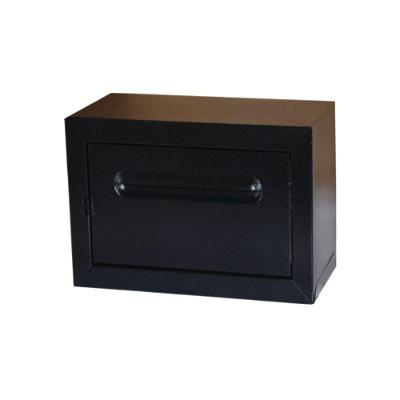 Caixa De Correio Cartas Condomínio Frontal Preta 15x30x18cm