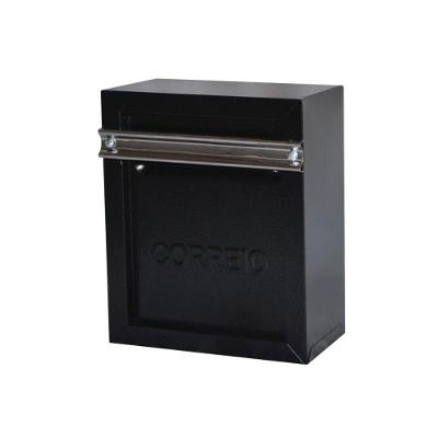 Caixa Correio Cartas Popular 30 Preta Para Grade 13x25x30cm