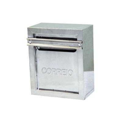 Caixa Correio Cartas Popular 30 Inox Para Grade 13x25x30cm
