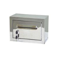 Caixa Correio Carta Condomínio Frontal Inox Chave 15x30x18cm - 1