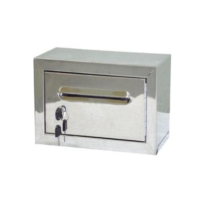Caixa Correio Carta Condomínio Frontal Inox Chave 15x30x18cm