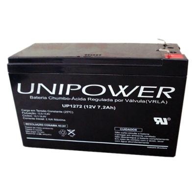 Bateria Unipower Up 1272 12v 7.2ah F187 Nao Automotiva