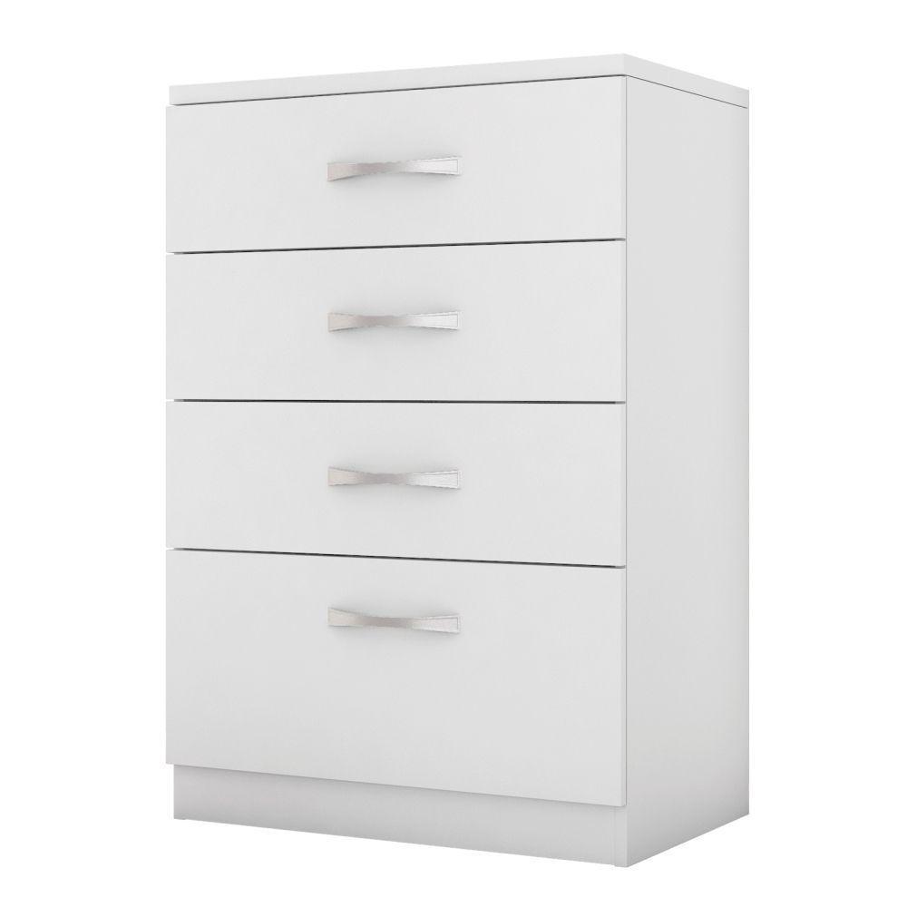 Gaveteiro 4 Gavetas Reyna Branco - 3