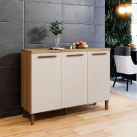 Balcão Vega Arte Móveis 03 Portas Cinamomo-off - 4