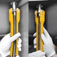 Kit 8 Em 1 Chave Hidraulica Para Pia Bom-3205 Para Reparos E Instalações De Torneiras E Encamento