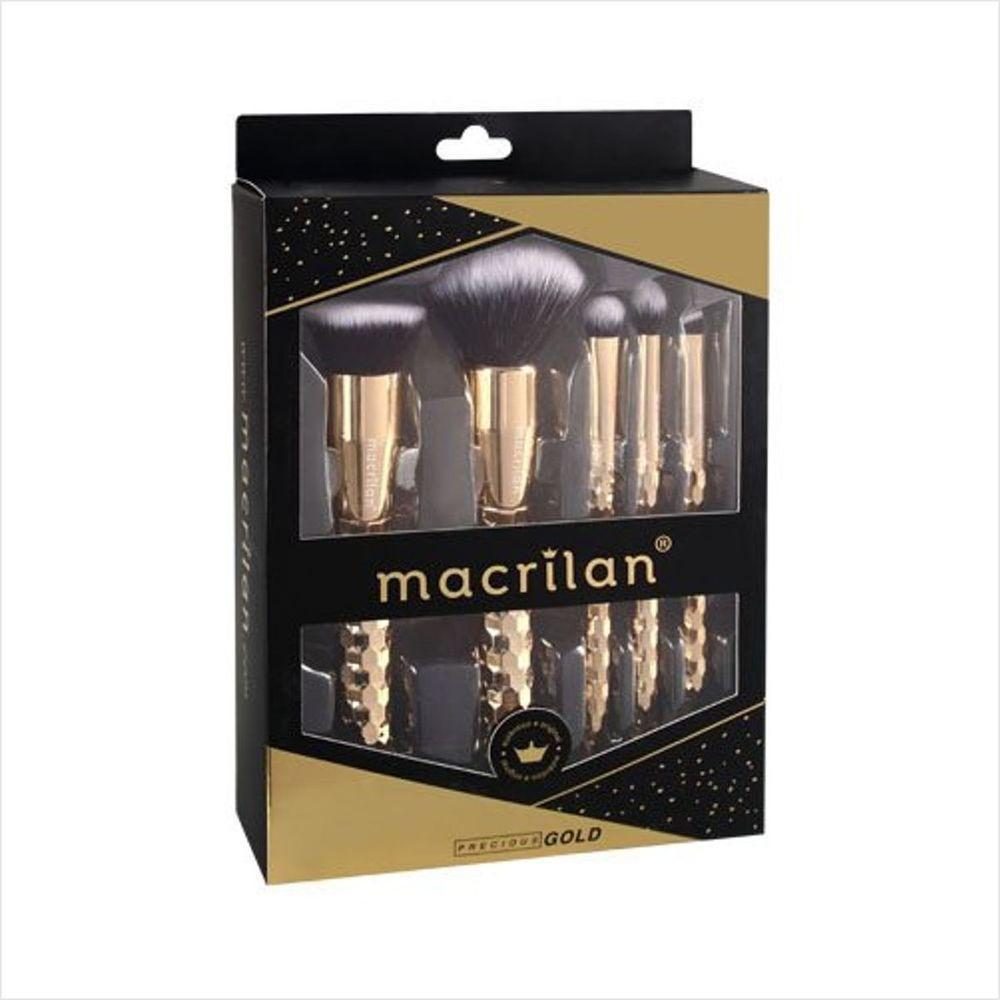 Macrilan Ed006 Kit De Pinceis Precious Gold - 1