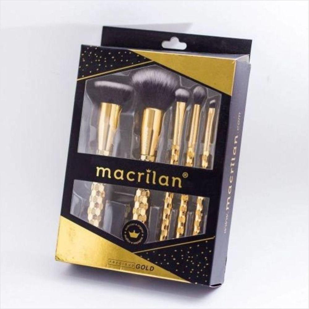 Macrilan Ed006 Kit De Pinceis Precious Gold - 2