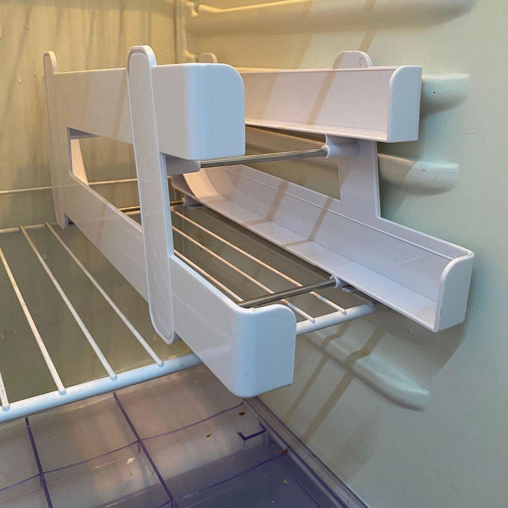 Organizador De Geladeira Lata Bebida Suco Refrigerante Despensa Armazenamento Prateleira Resistente Multiuso - 7