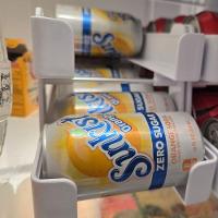 Organizador De Geladeira Lata Bebida Suco Refrigerante Despensa Armazenamento Prateleira Resistente Multiuso - 5