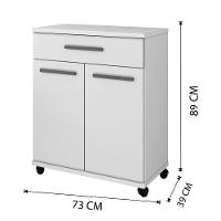 Balcão Londrina 02 Portas Arte Móveis Cinamomo-grafite - 2