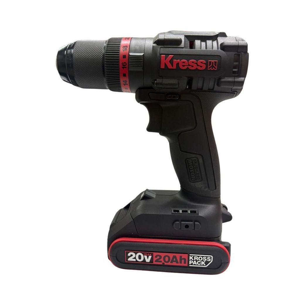 Furadeira De Impacto Kress Kuc30.1 20v 13mm Brushless - 4