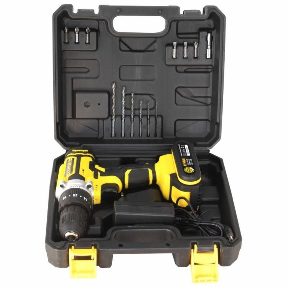 Parafusadeira E Furadeira Com Impacto Com Maleta Lynus 20V Bivolt PFL-20CI 127/220 - 2