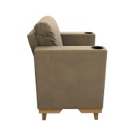 Poltrona Maya Kappesberg Veludo Bege - 6