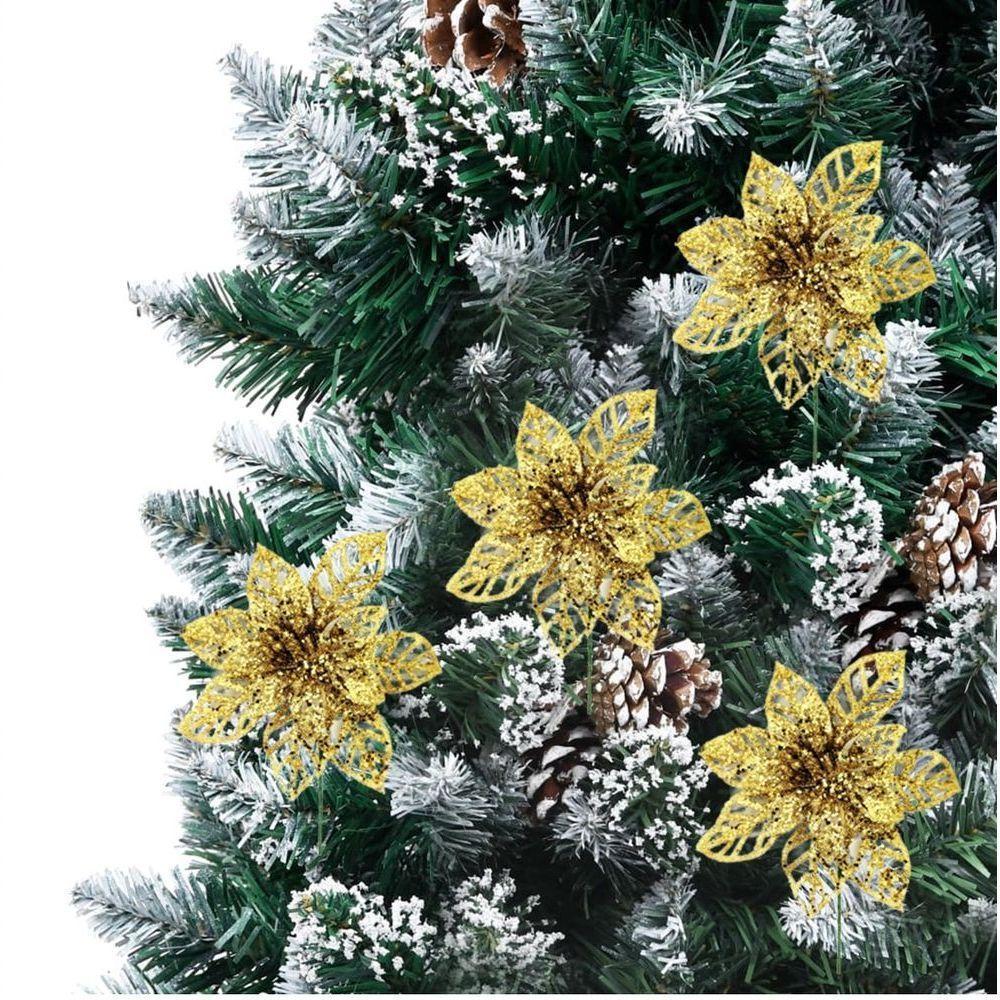 Jogo 4 Flores Pick Vazado Bico De Papagaio Natal 14cm - 3