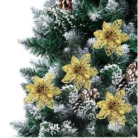 Jogo 4 Flores Pick Vazado Bico De Papagaio Natal 14cm - 3