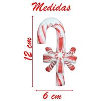 Kit 8 Enfeite Pendente Para árvore De Natal Doce Bengala 12cm - 2
