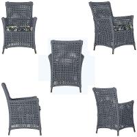 Poltronas Igapó Alumínio Pintura Marrom Corda Náutica E1 Prata - 3