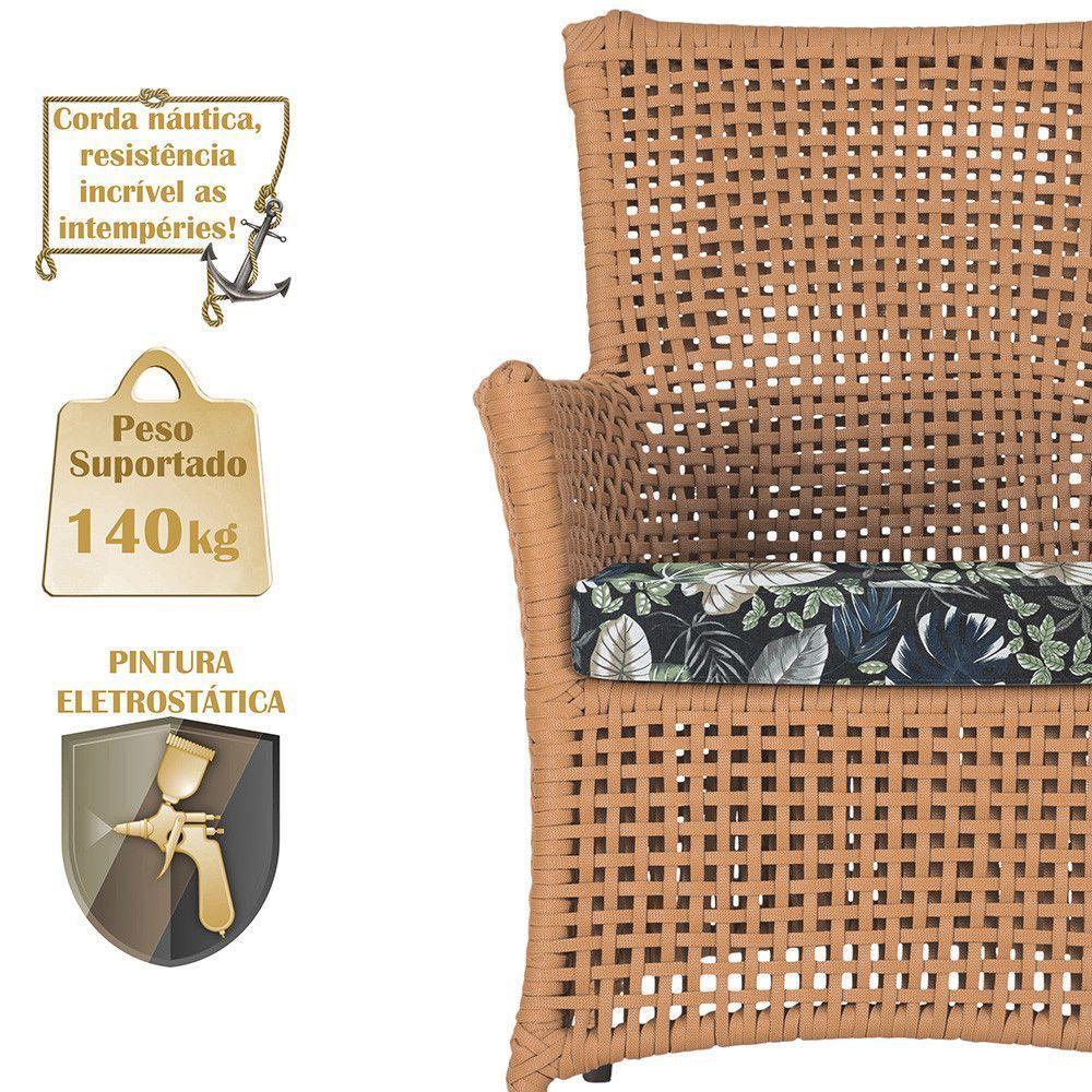 Poltronas Igapó Alumínio Pintura Marrom Corda Náutica E1 Terra Cota - 4