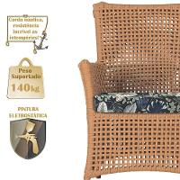 Poltronas Igapó Alumínio Pintura Marrom Corda Náutica E1 Terra Cota