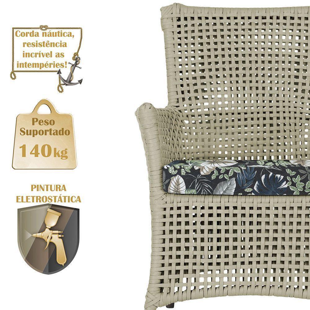 Poltronas Igapó Alumínio Pintura Marrom Corda Náutica E1 Rami - 4