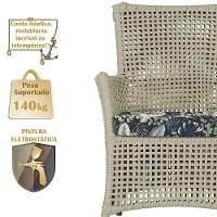 Poltronas Igapó Alumínio Pintura Marrom Corda Náutica E1 Rami