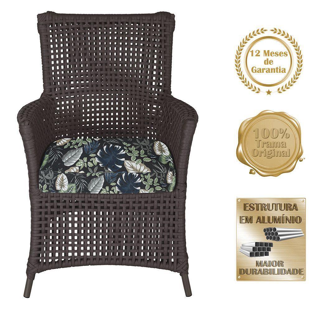 Poltronas Igapó Alumínio Pintura Marrom Corda Náutica E1 Marrom - 5