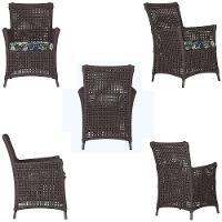 Poltronas Igapó Alumínio Pintura Marrom Corda Náutica E1 Marrom - 3