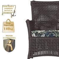 Poltronas Igapó Alumínio Pintura Marrom Corda Náutica E1 Marrom