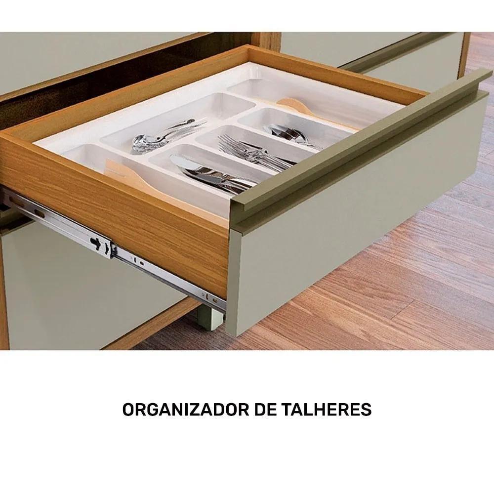 Balcão De Cozinha 1 Porta 4 Gavetas Baronesa Freijó E Off White - 5