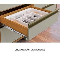 Balcão De Cozinha 1 Porta 4 Gavetas Baronesa Freijó E Off White - 5