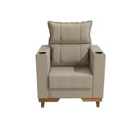 Poltrona Reclinável Kappesberg Florenza Suede Bege - 10