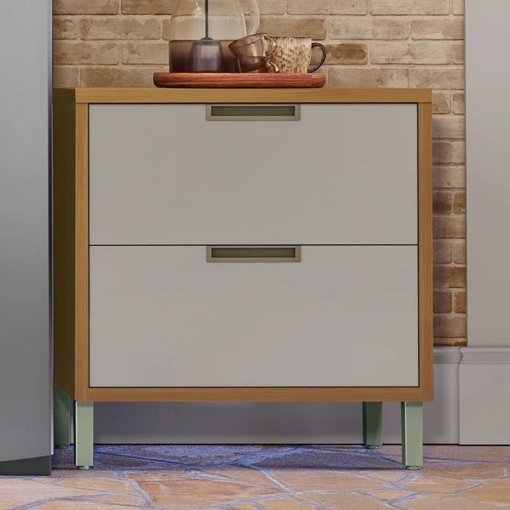 Balcão De Cozinha 1 Porta 1 Gaveta Imperatriz Freijó E Off White - 3