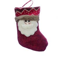 Kit 12 Peças Decoração Natal Bota Meia Papai Noel Natalino 18cm - 1