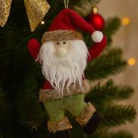 Kit 6 Pelúcias Pendentes Papai Noel Scotch E Carinha Natal Vermelho E Verde 22cm - Magizi - 2