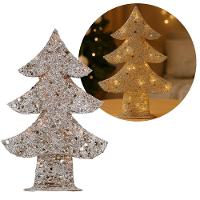 Árvore Aramada Champanhe Cotton 45cm Iluminada Led 15 Lâmpadas - Magizi - 1