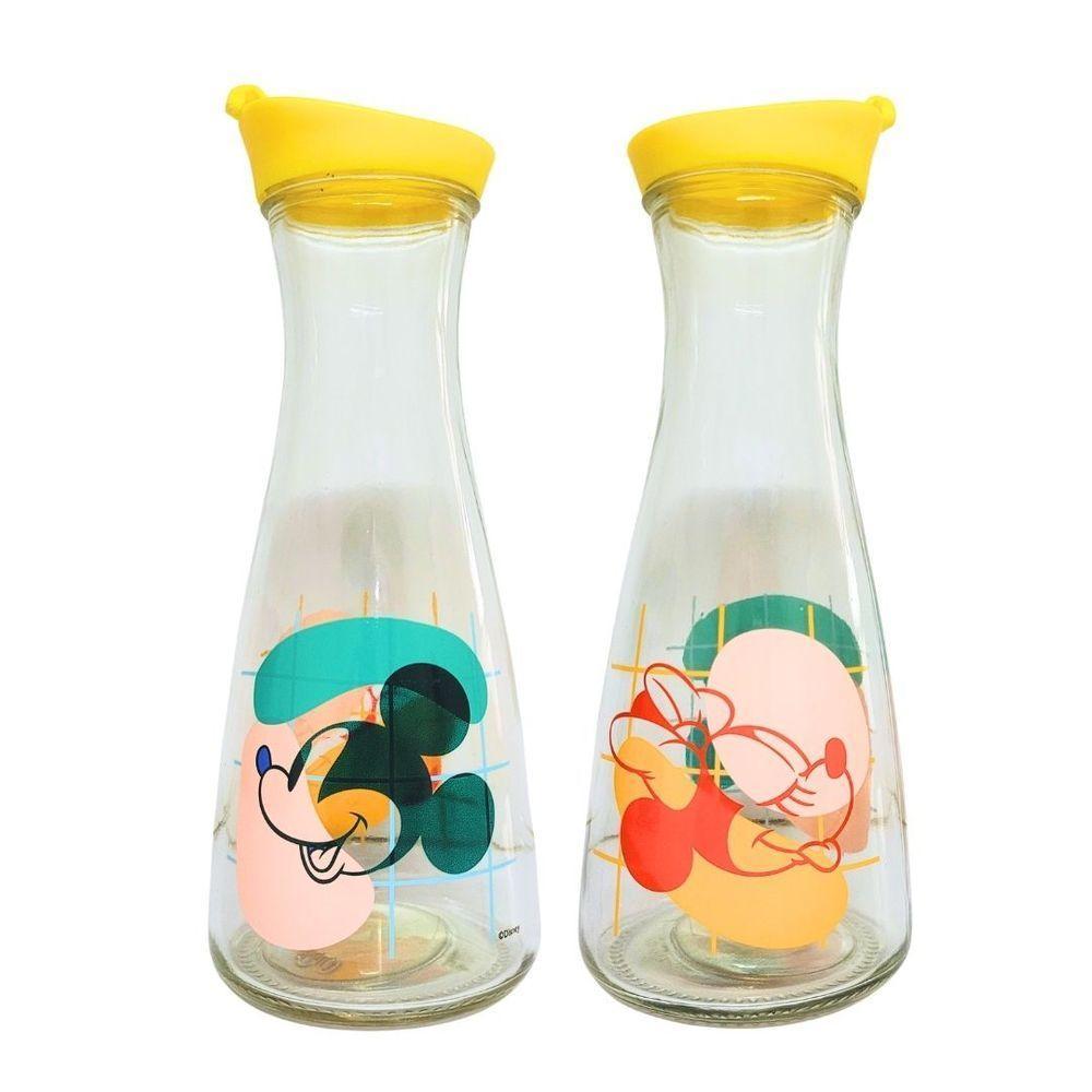 Jogo 2 Garrafas Vidro Style Mickey E Minnie Disney 1 Litro - Tuut - 1
