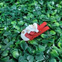 Kit 8 Prendedores Natal Decorados Resina E Madeira Natal Presilha 5cm - Magizi