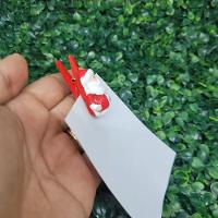 Kit 8 Prendedores Natal Decorados Resina E Madeira Natal Presilha 5cm - Magizi - 5