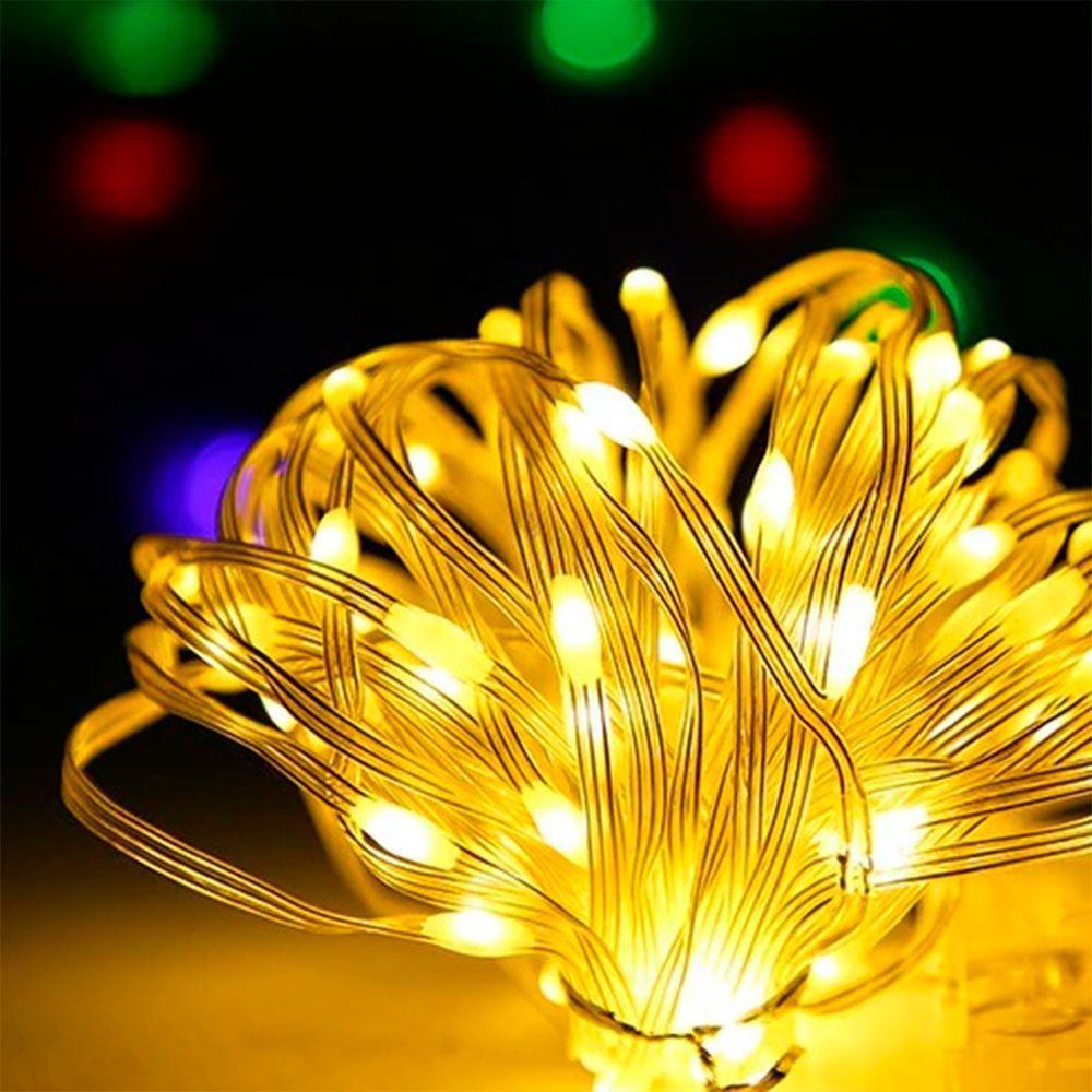 Pisca Cordão De Natal 400 Lâmpadas Leds Amarelo 50m 110-220v - 3