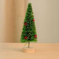 Pinheiro Decorado Natal Glitter Dourado Enfeite De Mesa 20cm - Magizi - 3