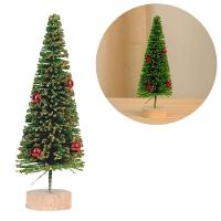 Pinheiro Decorado Natal Glitter Dourado Enfeite De Mesa 20cm - Magizi - 5