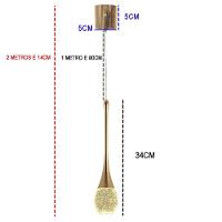 Lustre Pendente Led 3 Em 1 Cristal Gota Moderno Iluminaçao Casa Sala Recepçao Quarto Luxo Ambiente Comercial Residencial - 10