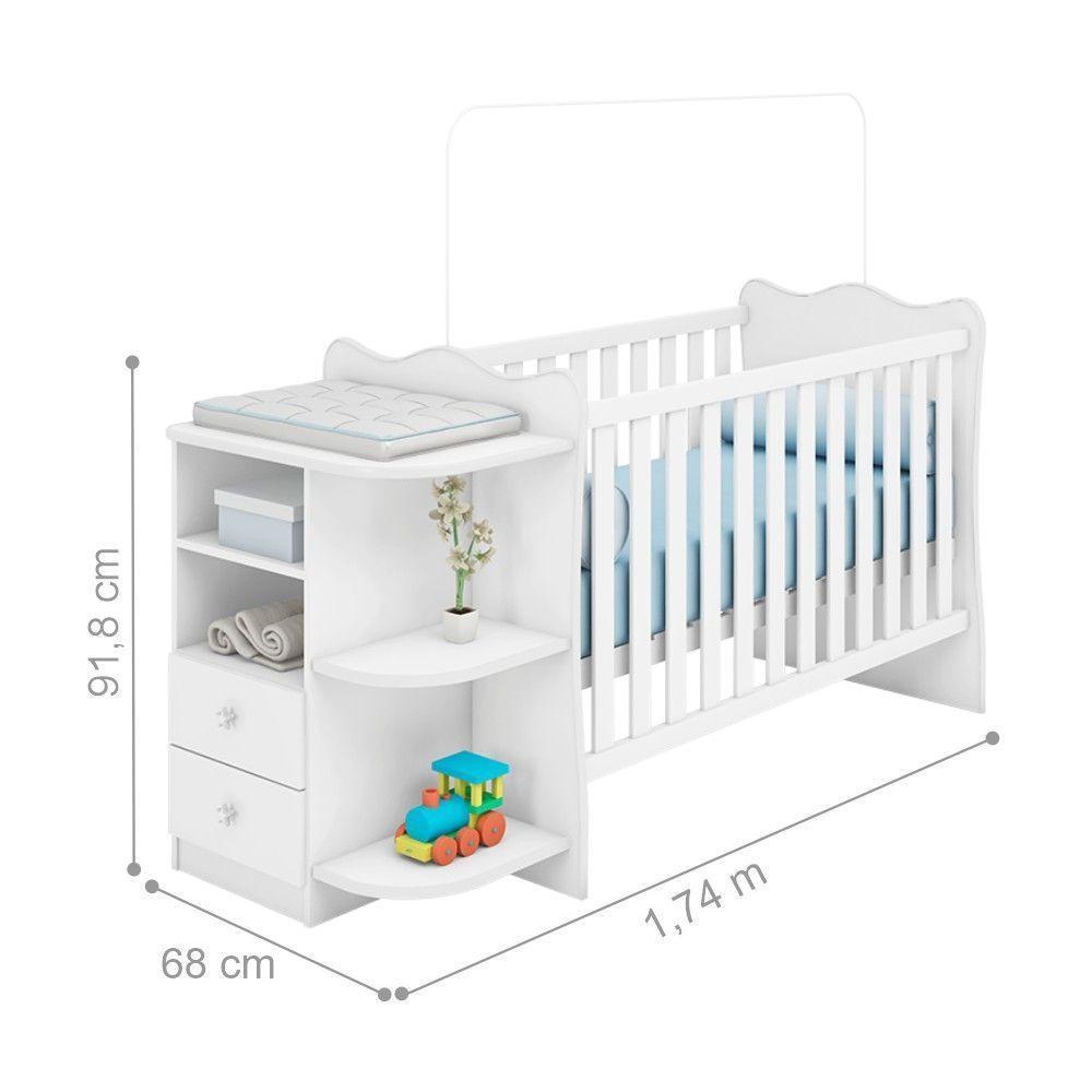 Berço Mini Cama Winter Branco - 2