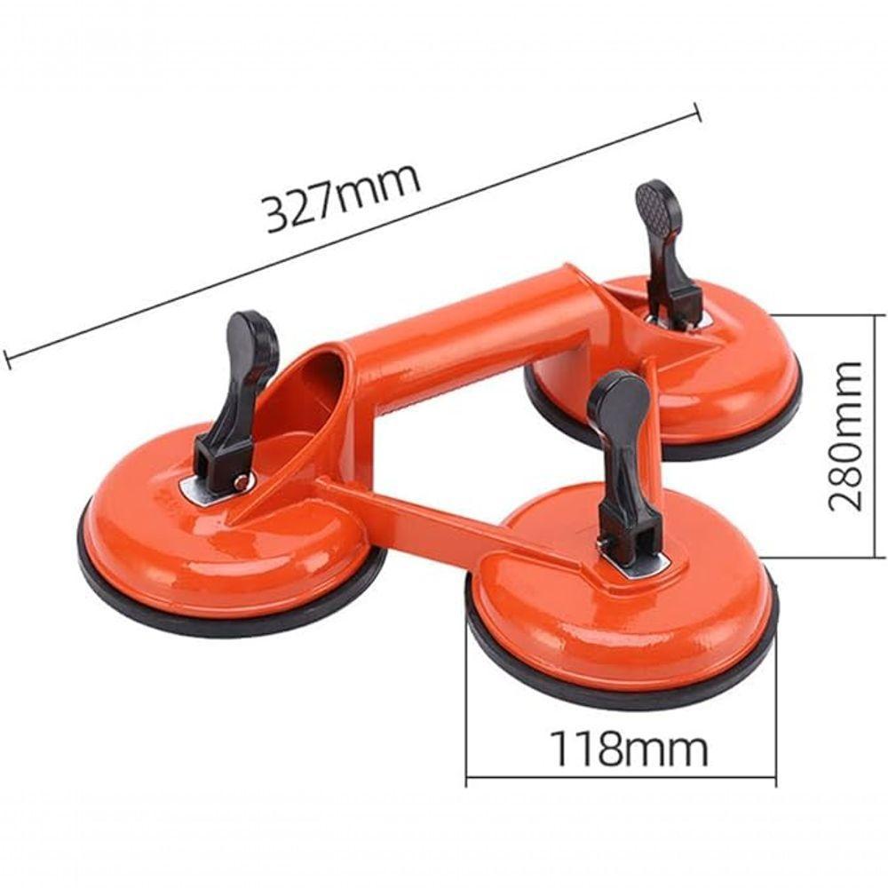 Ventosa Tripla De Sucção 110mm Vidro Cerâmica Mármore Até 15 - 4