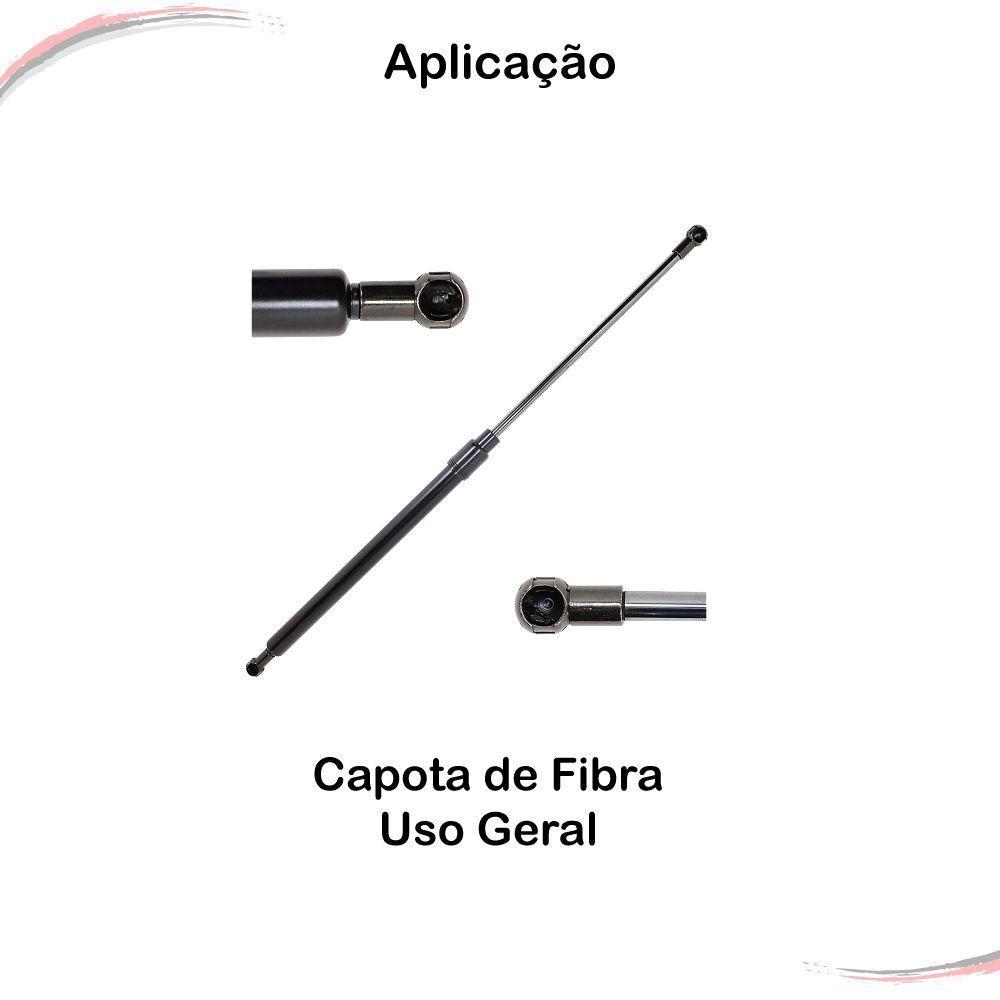 Par Amortecedor Mola à Gás Para Capota De Fibra 59,8cm 10kgf - 4