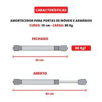 Amortecedor Pistão Mola Gás Porta Móveis Armários 784n-80kgf [f103] - 5