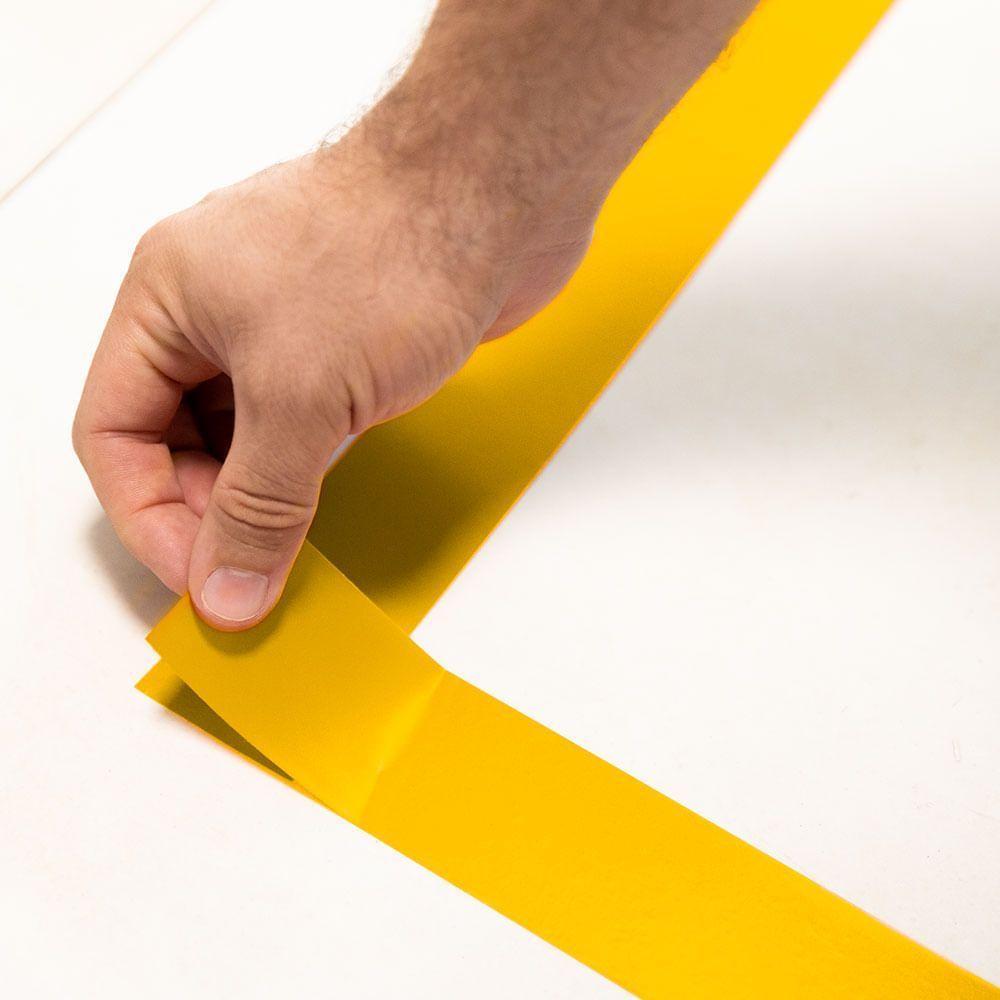 Fita De Demarcação 48mm X 30m - Uzoo Fita De Demarcacao 48mmx30m Amarela - 2