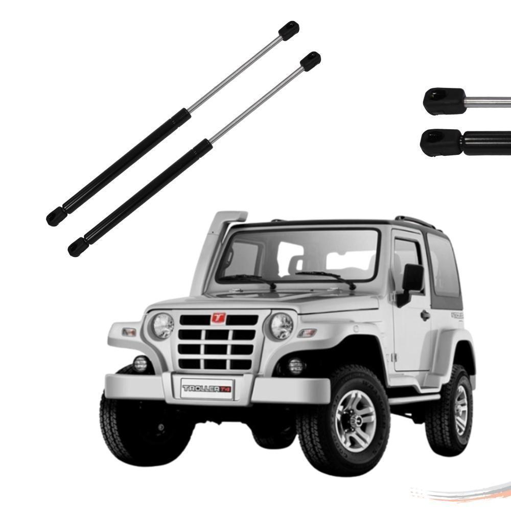 Par Amortecedores Vidro Traseiro Troller Jeep T4 01 A 14 - 1