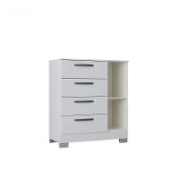 Cómoda 1 Porta E 4 Gavetas Organizador De Roupas Sapato Quarto - 3